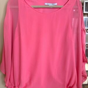 Diane Von Furstenberg Vibrant Pink Blouse